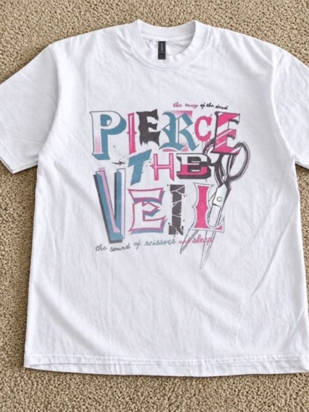 White Pierce The Veil White Graphic Tee